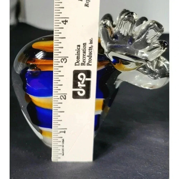 Moose Art Glass Animal Figurine Paperweight Cobalt Blue/Amber/yellow/White/Clear - Picture 7 of 9